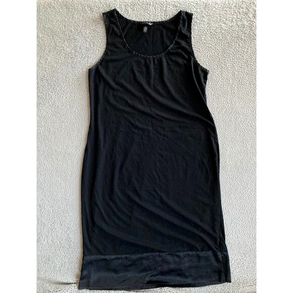 Soma Dresses & Skirts - Soma Midi Tank Dress 3 Medium Sleeveless Round Neck Stretch Casual Lounge Black